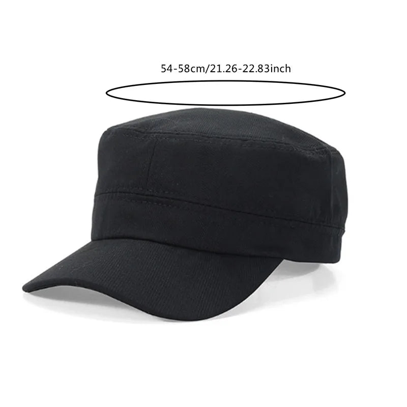 Gorro Militar Vintage Ajustable: Estilo Clásico y Protección Solar 🧢