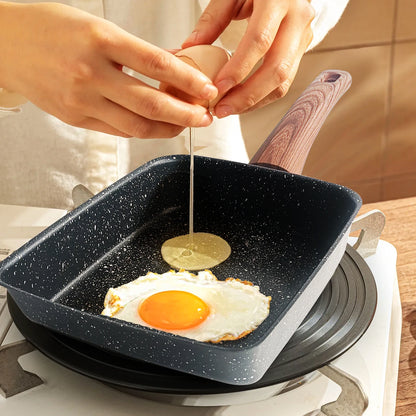 Olla Rectangular Oko de Piedra Médica y Hierro Colado - ¡Cocina como un Chef Japonés!