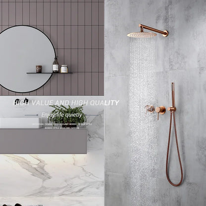 Set de Ducha de Lluvia en Oro Rosa de Smesiteli: Elegancia y Calidad en tu Baño 🚿