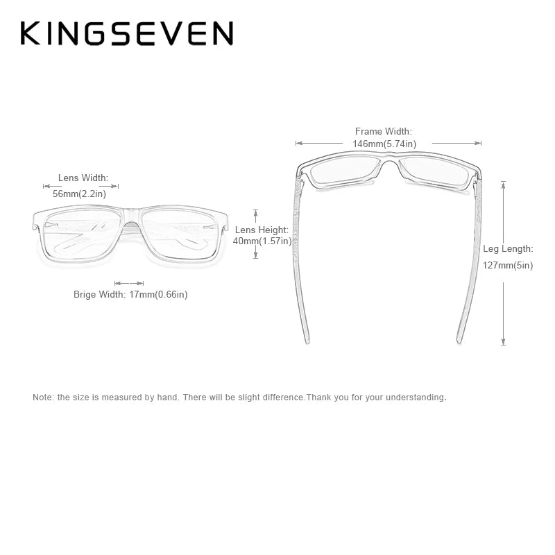 Gafas de Sol de Madera KINGSEVEN - Estilo y Protección UV400 🌲