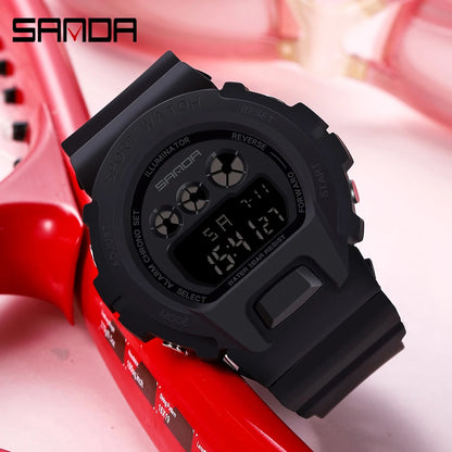 Reloj Digital de Deportes SANDA para Hombres - Resistente y Funcional