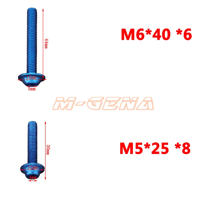 Kit de Tornillos de Carenado de Aluminio para YAMAHA YZF - 186 PCS