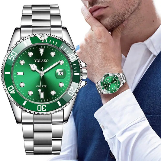 Reloj YOLAKO de Lujo Verde para Hombre - 2020 Colección