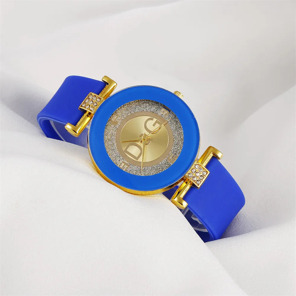 Reloj de Pulsera Femenino DQG con Correa de Silicona - Elegancia y Estilo🌟