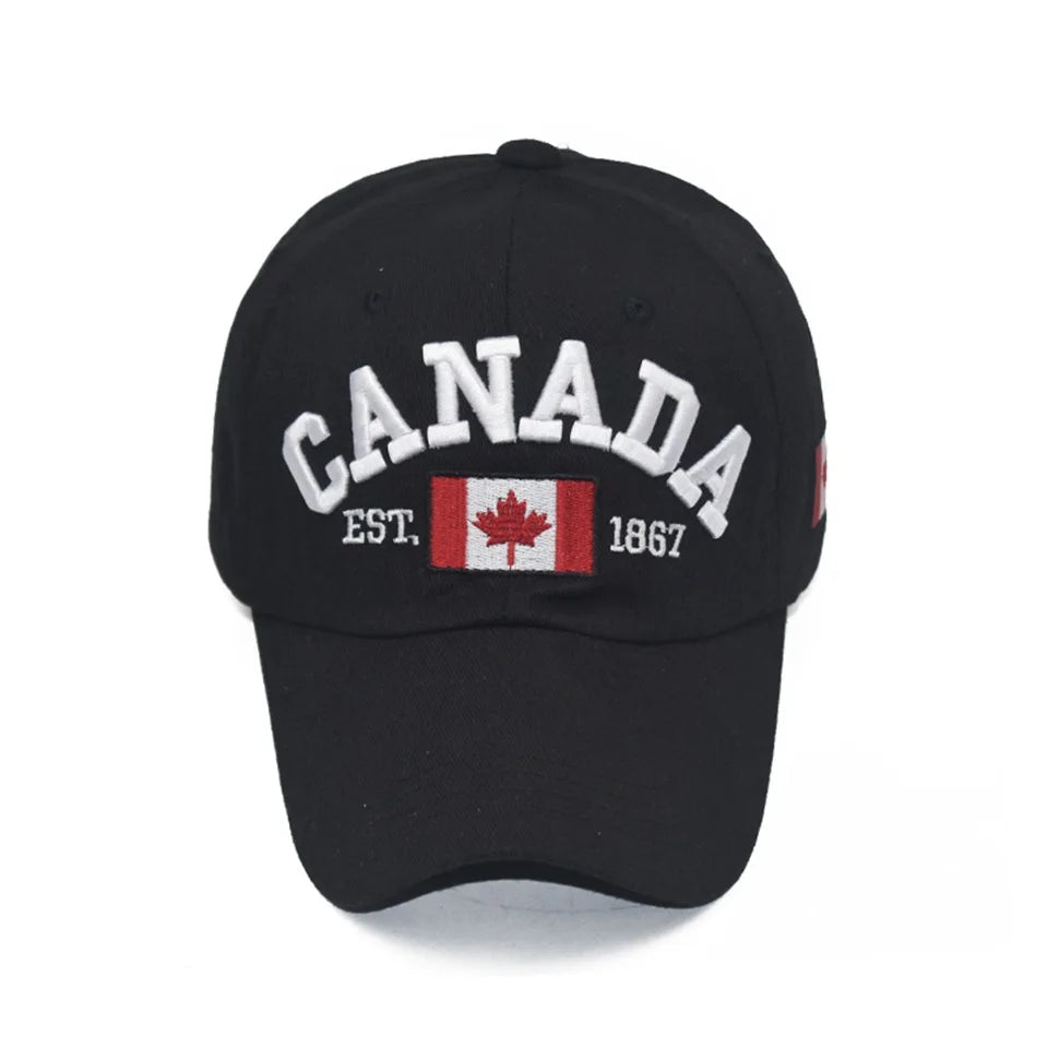 Gorro de Béisbol de Algodón Lavado de Canadá