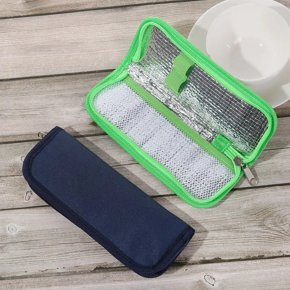 1PC Portable Diabetic Insulin Cooling Bag Protector Pill Refrigerated Ice Pack Medical Cooler Insulation Organizer Travel Case