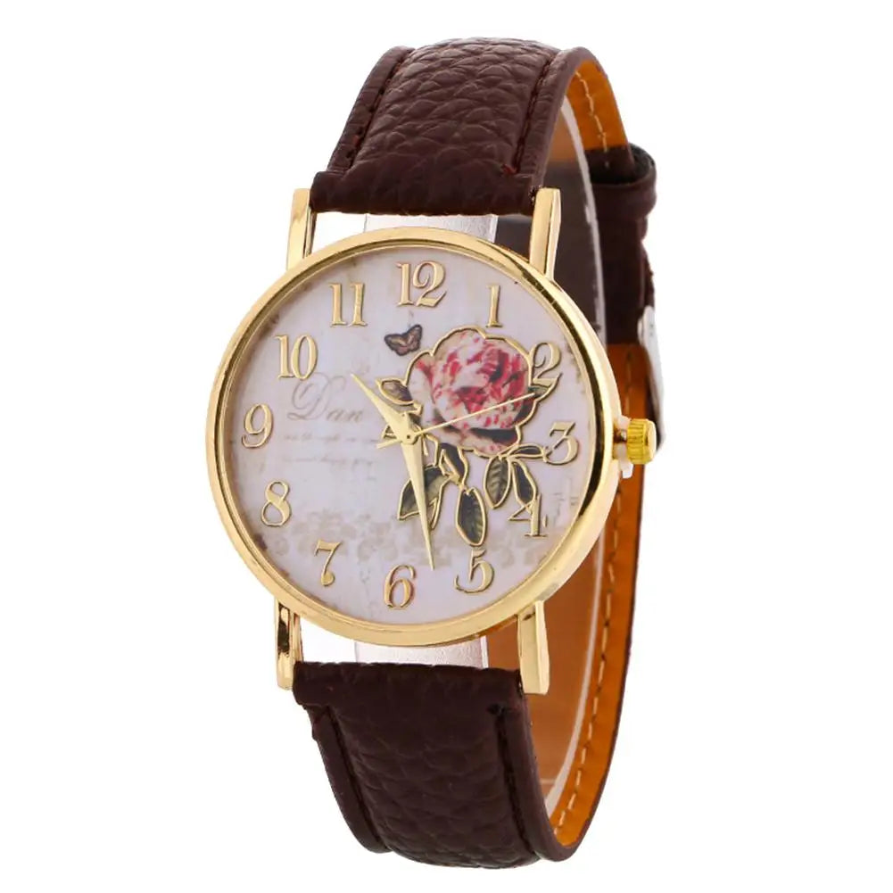 Reloj de Flores Rosas: Exclusividad Elegante 🌹