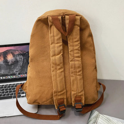 Mochila Verde Canvas Estilo Cool - Envío Rápido y Duradero - ¡Destaca en Estilo y Funcionalidad!