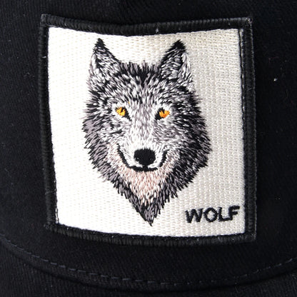 Gorra de Béisbol Bordada de Lobo Hip Hop Unisex