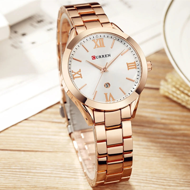 Reloj de Oro CURREN para Mujer: Elegancia Infinita ✨