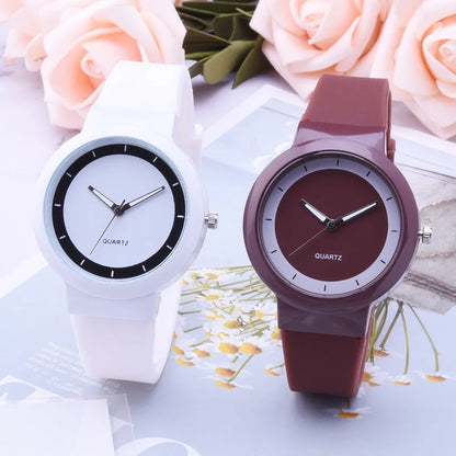 Reloj de Pulsera de Mujer de WOONUN: Elegancia Sofisticada con Correa de Silicona 🌟