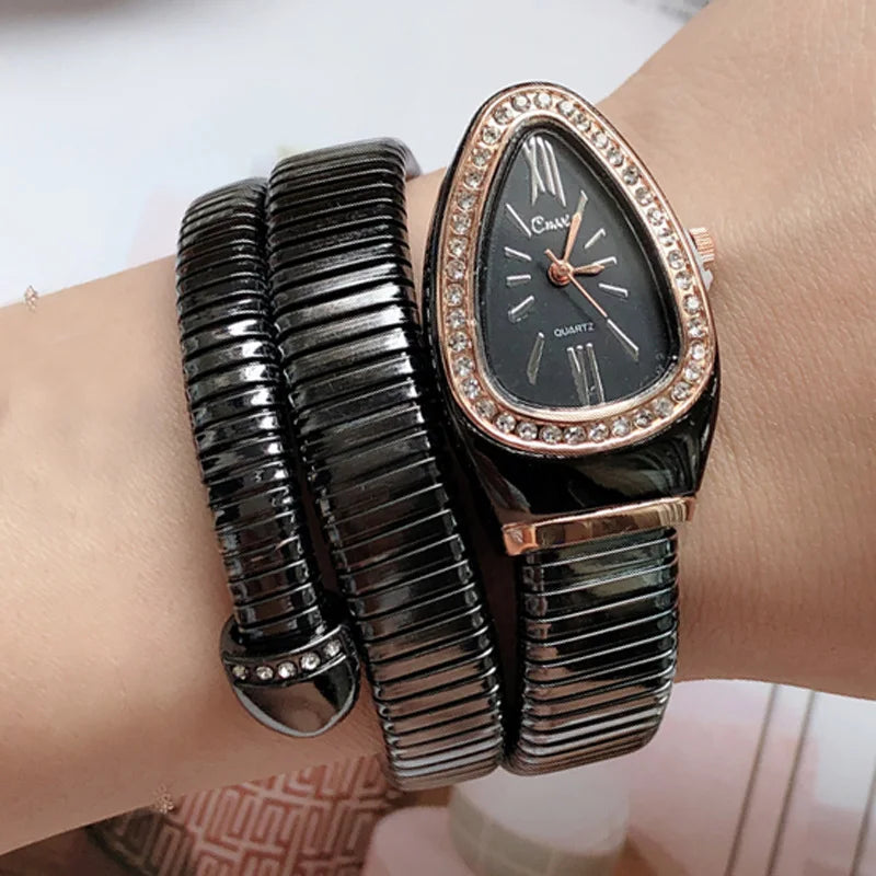 Reloj de Pulsera Cussi Mujer en Forma de Serpiente