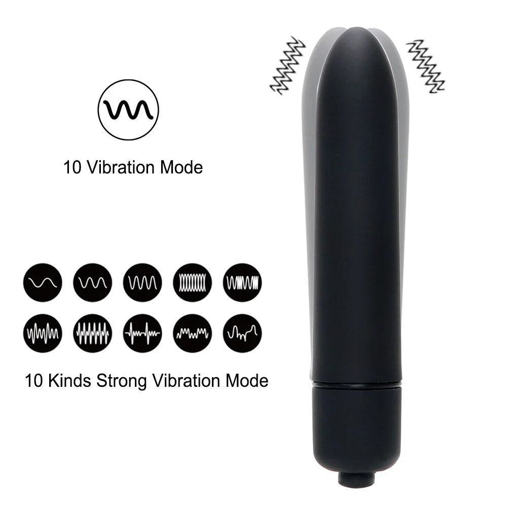 ¡Plug Anal de Silicona con Vibrador de Bala de OOYIOAD! 🌟