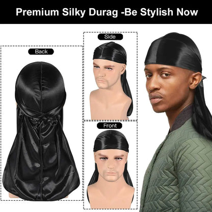 Gorras de Onda de Color Sólido con Durag - Envío Rápido, Versátil y Atemporal