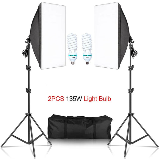 Kit de Iluminación Continua 50x70 con Soporte de 2M 📸