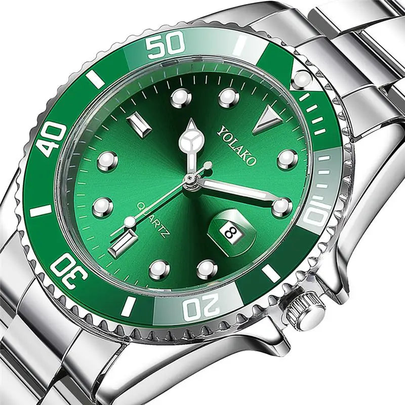 Reloj YOLAKO de Lujo Verde para Hombre - 2020 Colección