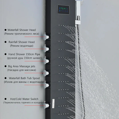 Panel de Ducha LED Saeuwtowy Rain/Waterfall: Lujo en tu Baño 🚿