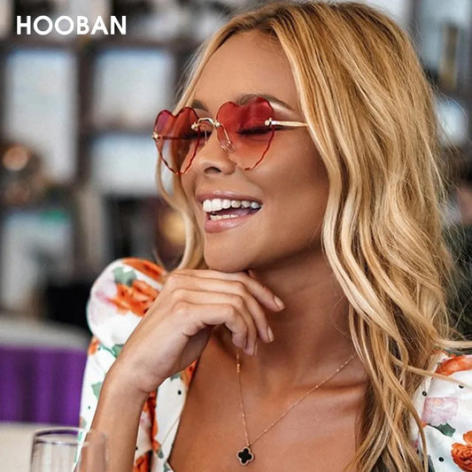 Gafas de Sol Corazón Rosa HOOBAN: ¡Brilla con Estilo! 🌟