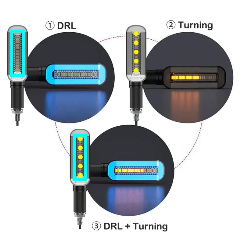 Luces de Giro LED de Lujo con Relé Incorporado 🏍️ luminosidad y seguridad excepcionales 🌟