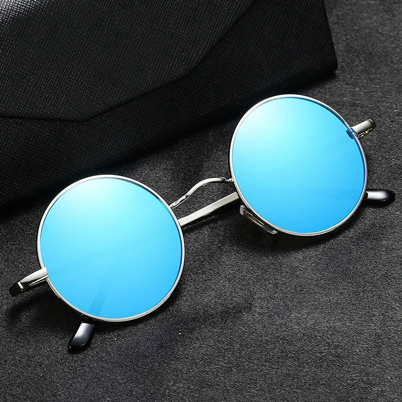 RUOBO Retro Polarized Round Metal Frame Sunglasses Eyewear For Men and Women Driving Fishing Brand Designer Sun Glasses UV400