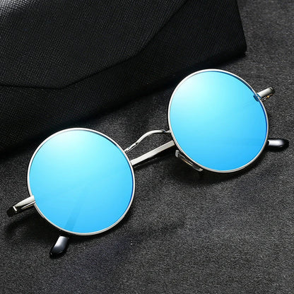 RUOBO Retro Polarized Round Metal Frame Sunglasses Eyewear For Men and Women Driving Fishing Brand Designer Sun Glasses UV400