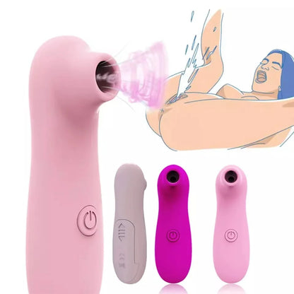 Vibrador de Silicona con Succión Vaginal 10 Modos PAQIN