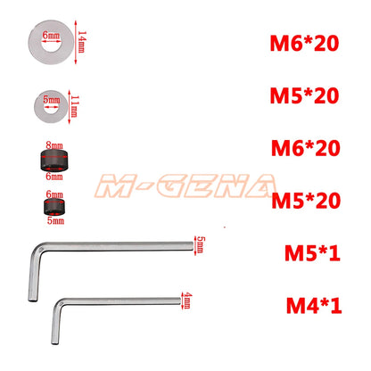 Kit de Tornillos de Carenado de Aluminio para YAMAHA YZF - 186 PCS