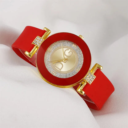 Reloj de Pulsera Femenino DQG con Correa de Silicona - Elegancia y Estilo🌟