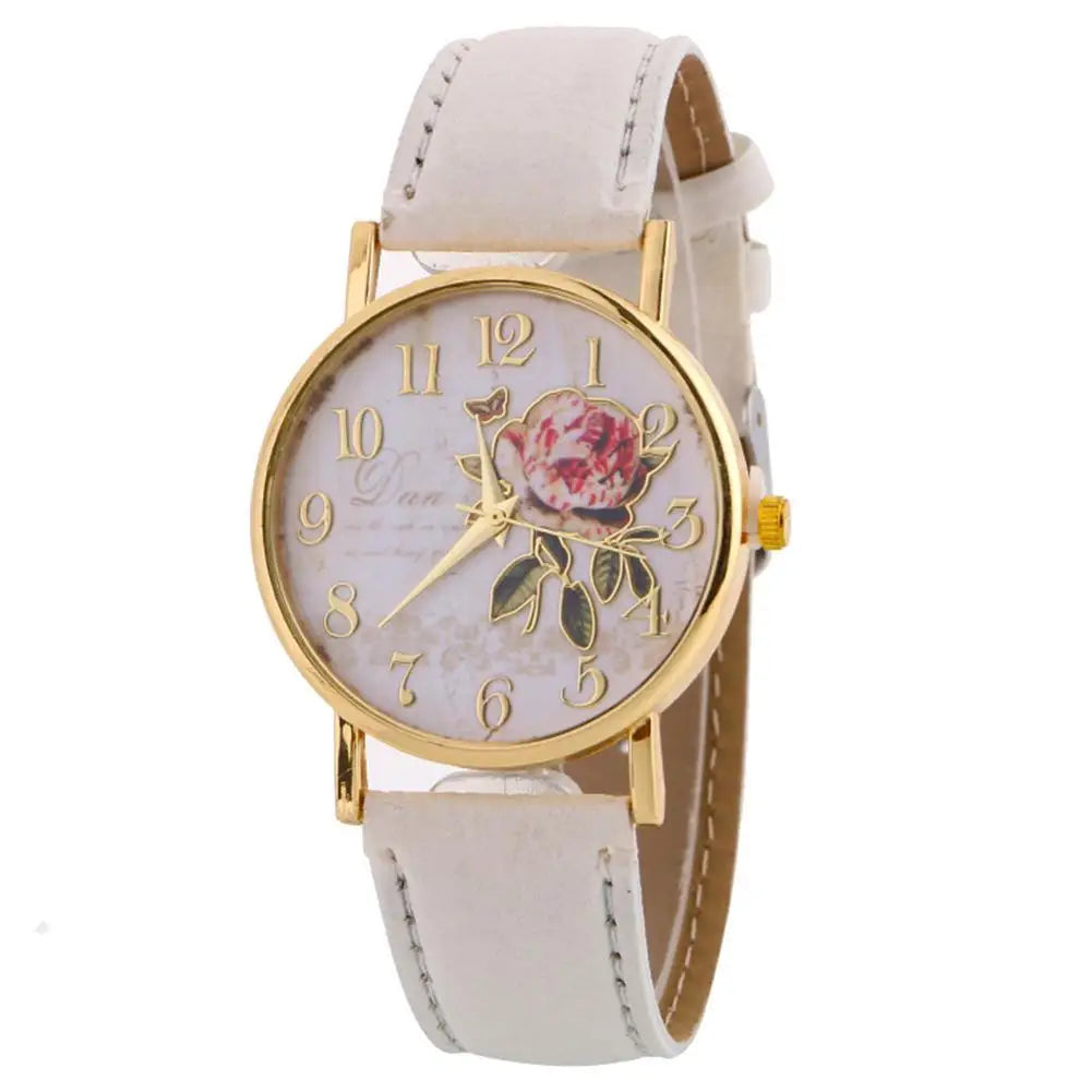 Reloj de Flores Rosas: Exclusividad Elegante 🌹