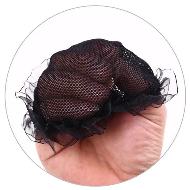 20PCS/lot Hair Net for Women Wig Cap Invisible Elastic Mesh Hairnets Bun Cover Dancing Hair Net Wigs Wave