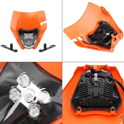 Plate Faro LED PowerMotor para KTM EXC: Iluminación potente para tu moto cross 🏍️