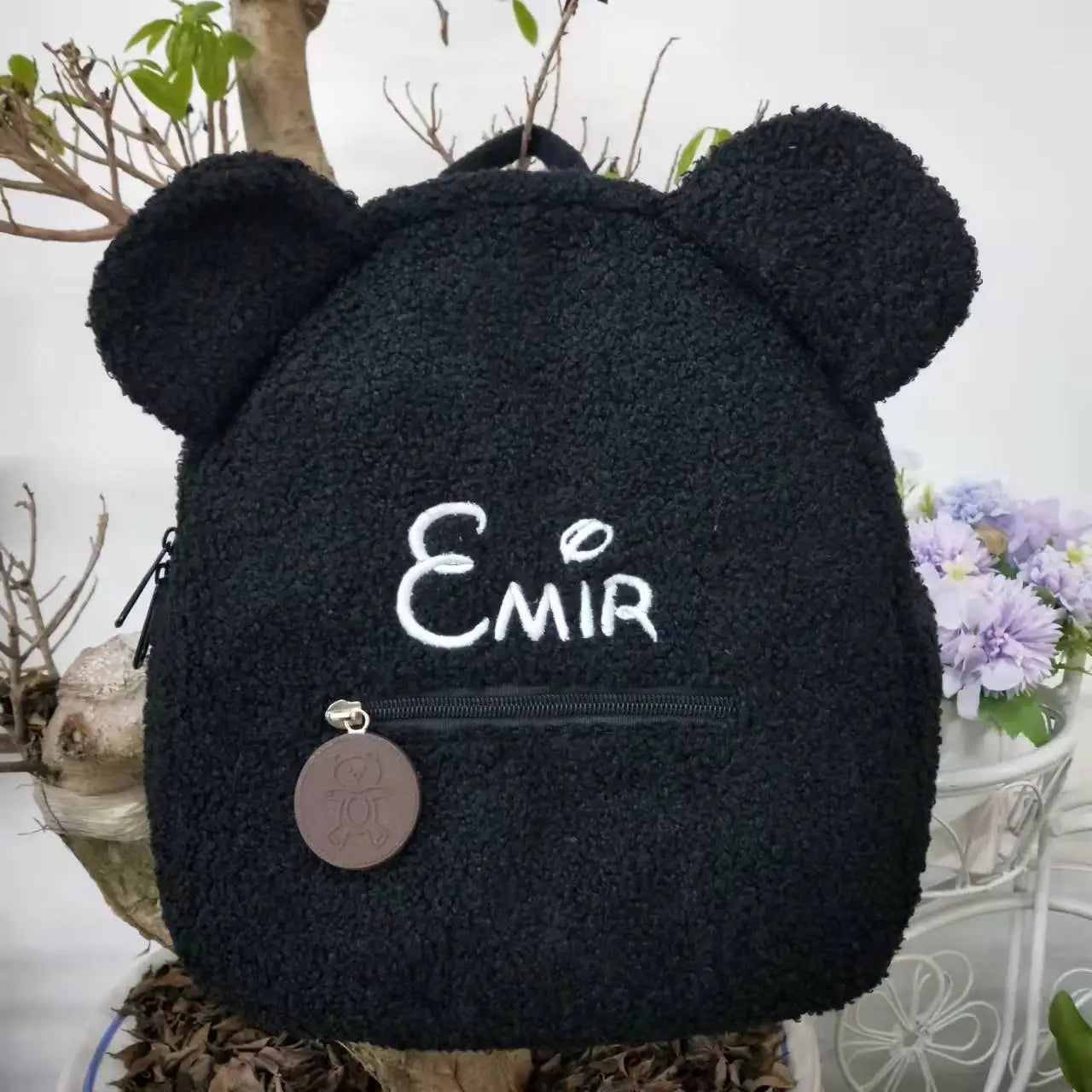 Personalized Embroidered Toddler Backpack Bag Lightweight Plush Bear Bag Kids Custom Name Backpack Gift for Boys Girls Ladies