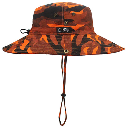 Sombrero Cowboy Camuflaje Outfly: Protección UV y Estilo Militar