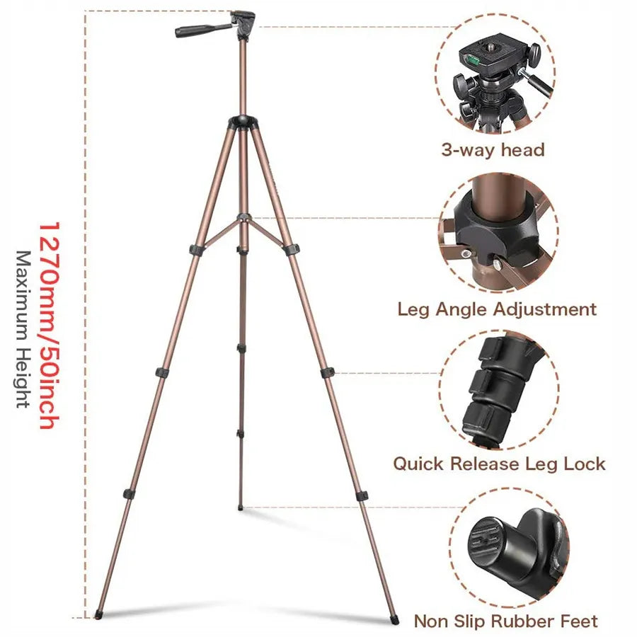 Trípode de Aluminio WT3130 para Canon Nikon Sony DSLR 📸