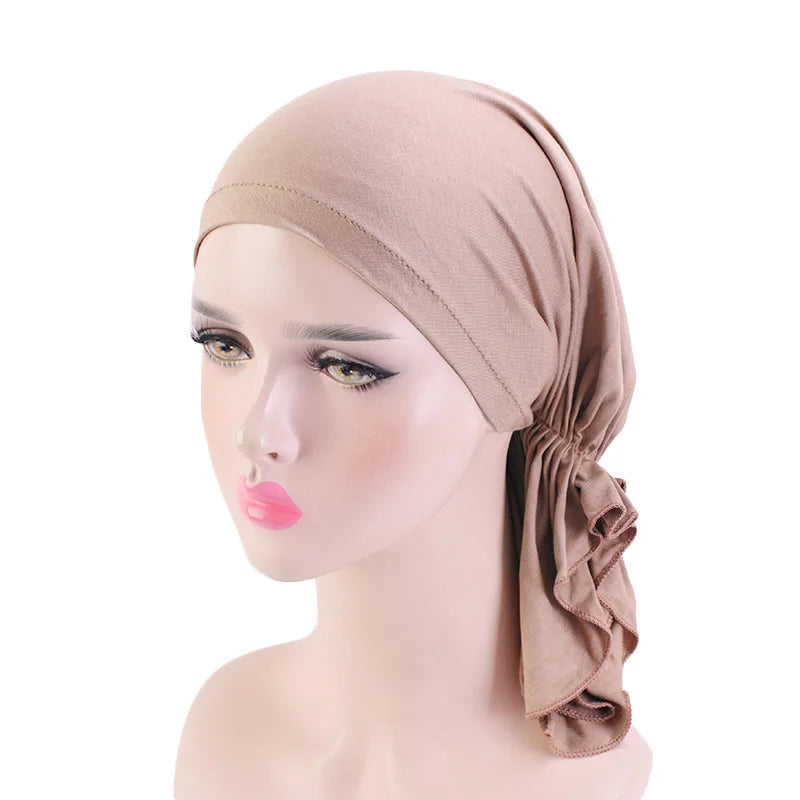 ¡Turbante de Bambú Pre-Atado para Mujer! 🌸 ¡Estilo y Comodidad en Uno! ¡Añádelo a tu Look Ahora! 🌟