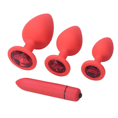 ¡Plug Anal de Silicona con Vibrador de Bala de OOYIOAD! 🌟