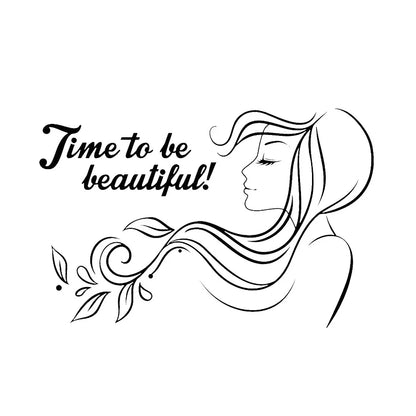 Vinilo Decorativo de Pared Belleza Phrase Beauty Spa por YOYOYU ART HOME DECOR 🌸