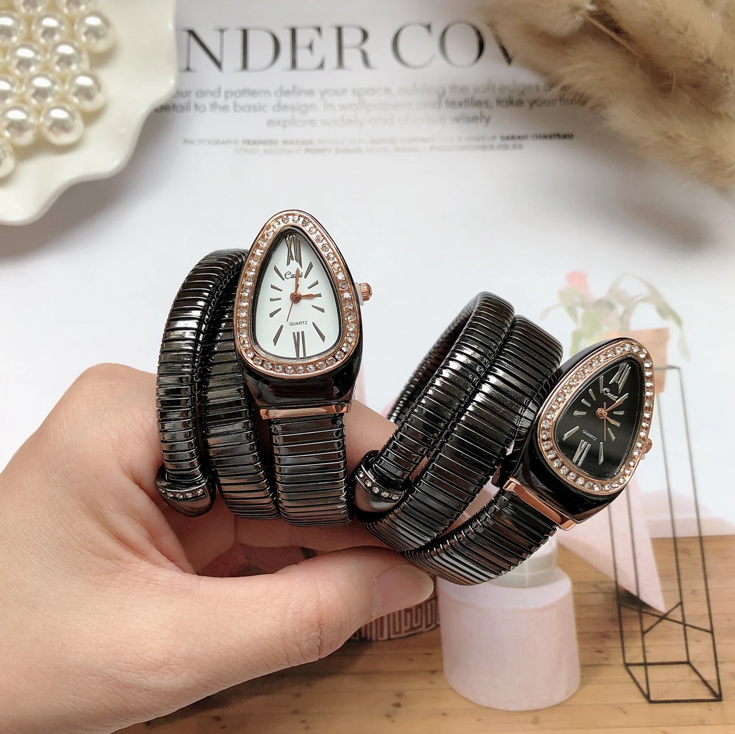 Reloj de Pulsera Cussi Mujer en Forma de Serpiente