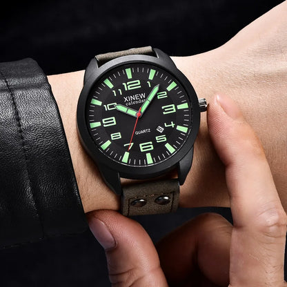 Reloj de Cuero para Hombres de MUQGEW: Elegancia y Funcionalidad en Uno solo