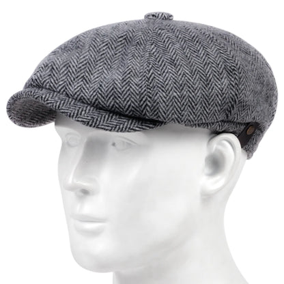 Gorra Plana de Lana Herringbone TUNICA - Estilo y Calidad Británicos 🧢