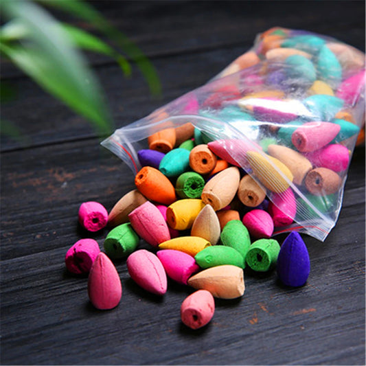 50/100pcs Incense Cones Use for Incense Burner Flower Tower Incense Granule Lavender Sandalwood Aloes Mixed Odor