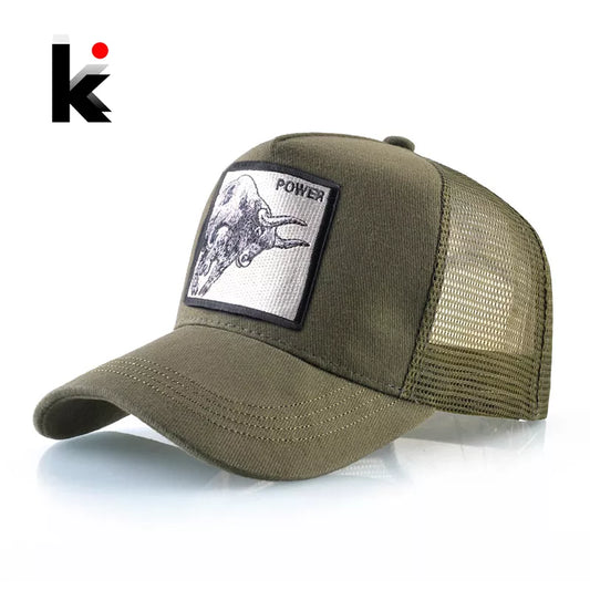 Gorra de Béisbol Unisex con Bordado de Animales - Estilo Urbano y Fresco 🧢