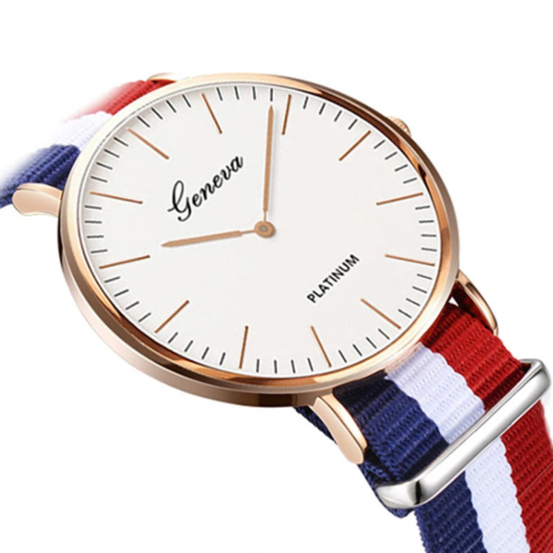 Reloj de Cuero de Geneva by WOONUN: Elegancia Duradera 🕒