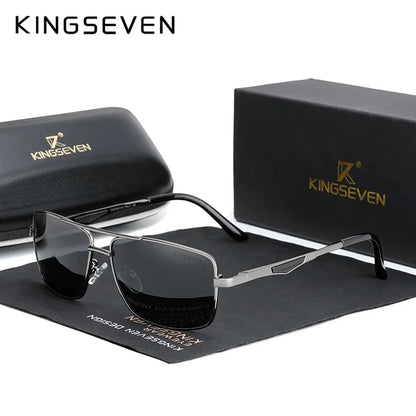 KINGSEVEN 2022 Brand Classic Square Polarized Sunglasses Men's Driving Male Sun Glasses Eyewear UV Blocking Oculos N7906