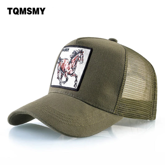 Gorra de Béisbol Unisex con Parche de Caballo Bordado - Protección Solar y Estilo Único