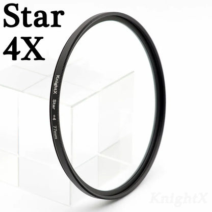 Filtro de Lente KnightX Star Line para Canon, Sony, Nikon - Efectos Estelares Mágicos