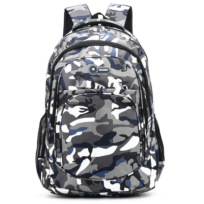 Mochila Juvenil Militar CAMOUFLAGE - Resistente y Estilosa 🎒