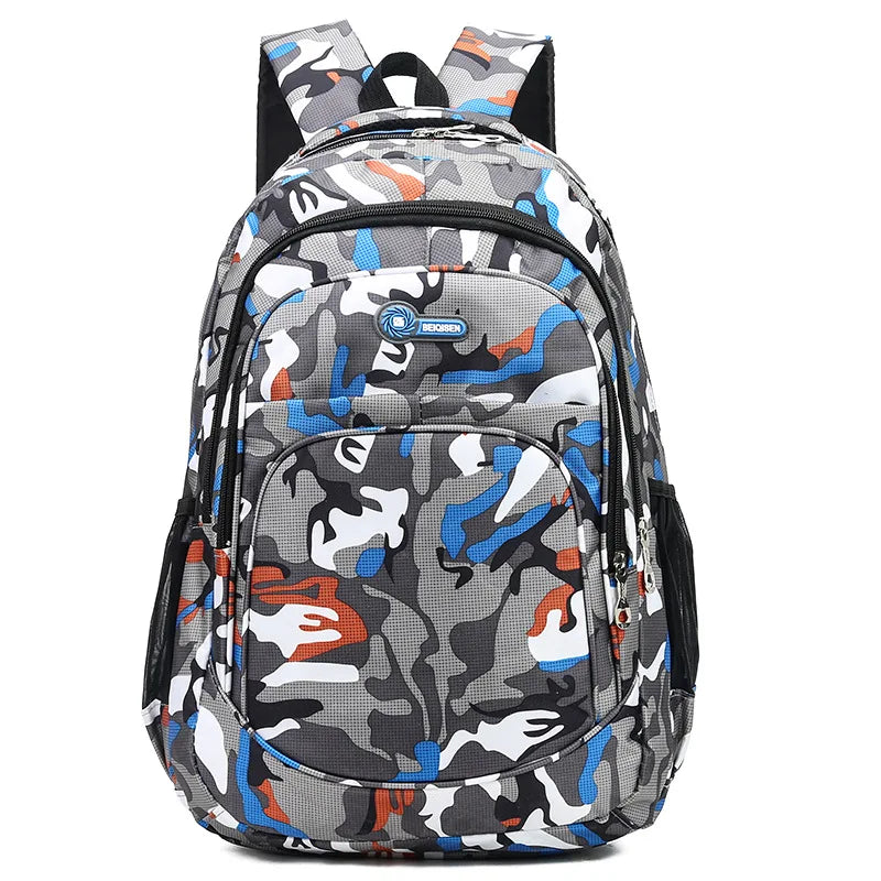 Mochila Juvenil Militar CAMOUFLAGE - Resistente y Estilosa 🎒