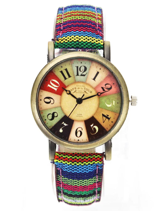 Reloj Unisex Retro de Patrón de Película Popular 🎥