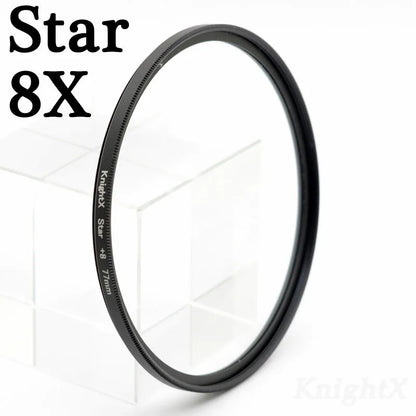 Filtro de Lente KnightX Star Line para Canon, Sony, Nikon - Efectos Estelares Mágicos